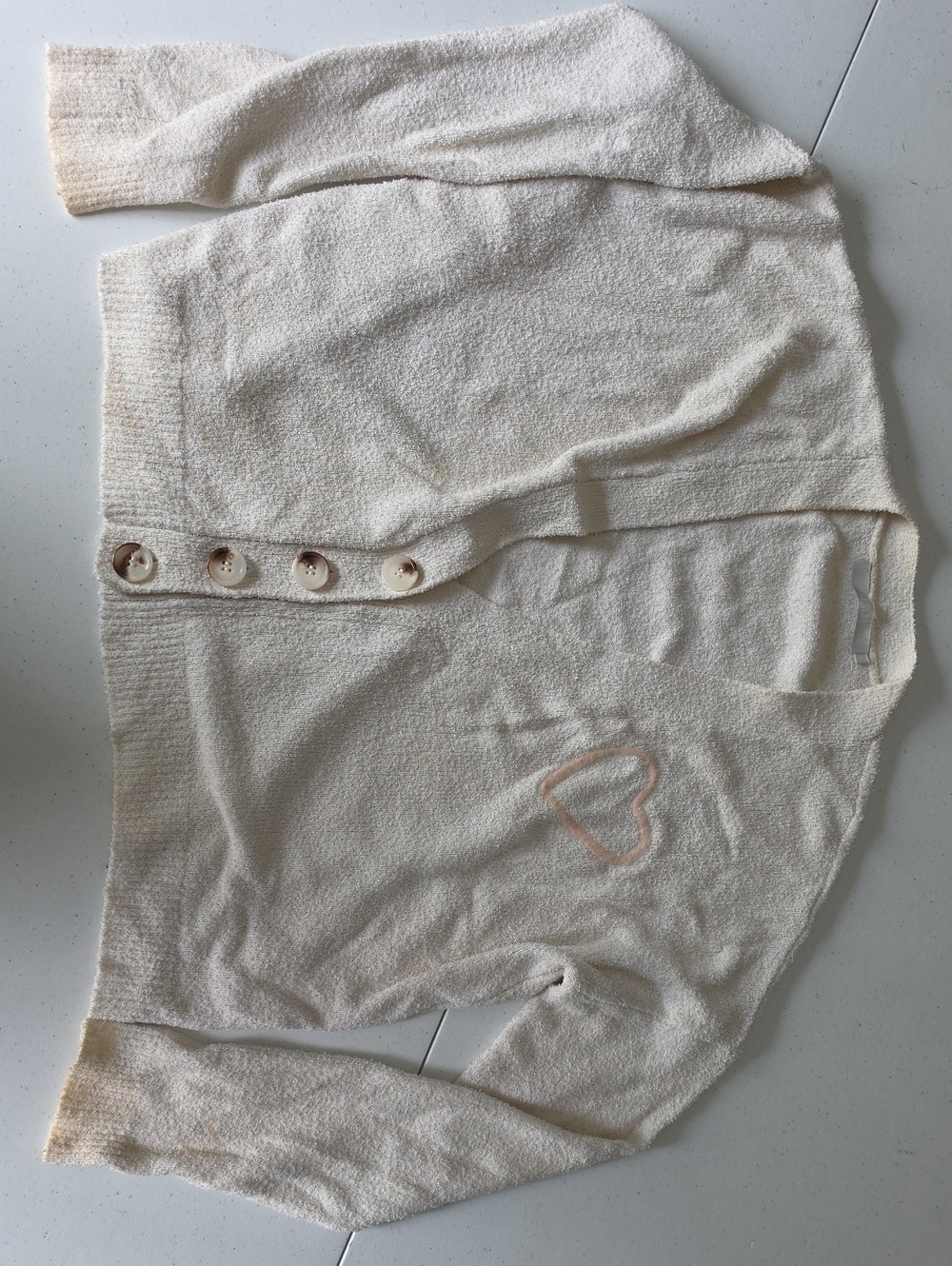 Revolve One Grey day Cozy Cream Preppy Cardigan  #A23